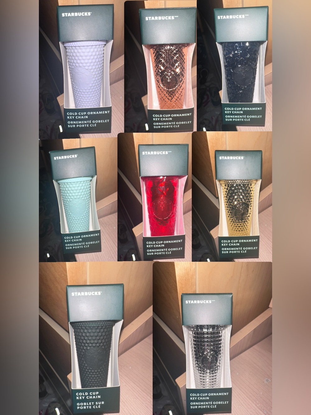 Starbucks Cold Cup Ornament Keychain – Assorted Colors